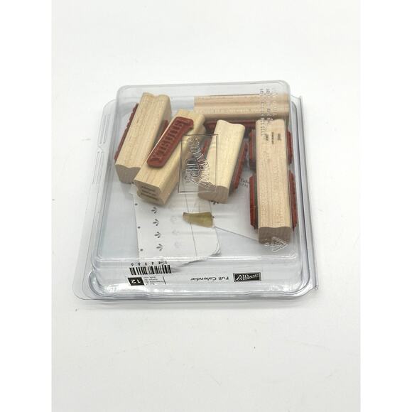 Stampin' Up! Full Calendar Rubber Rubber Stamps Months Double Mounted 114966 - Picture 11 of 11